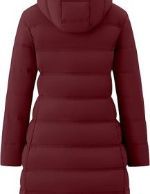 wantdo Women's Winter Puffer Coat Lightweight Warm Jacket with Hood